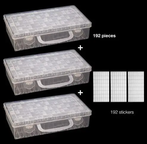 

New Plastic Diamond Painting Accessories with bottle Container Storage box Diamond Painting Holder Diamond Painting Box