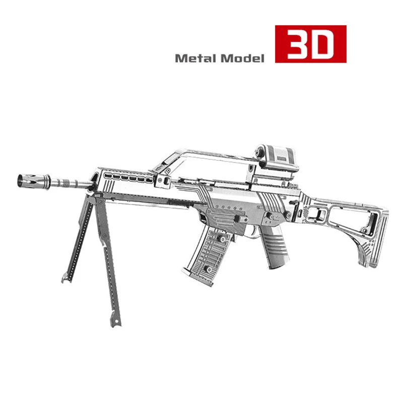 G36 винтовка 3D металла собраны модели моделирование Развивающие игрушки для взрослых Модель Коллекция Сувенир украшения литья под