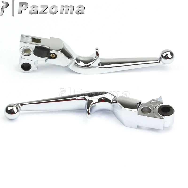 

Aluminum Chrome Motorcycle Hand Levers Motorbike Brake Clutch Lever for Harley Davidson XL Softail FLSTN FLSTF Motorcycles