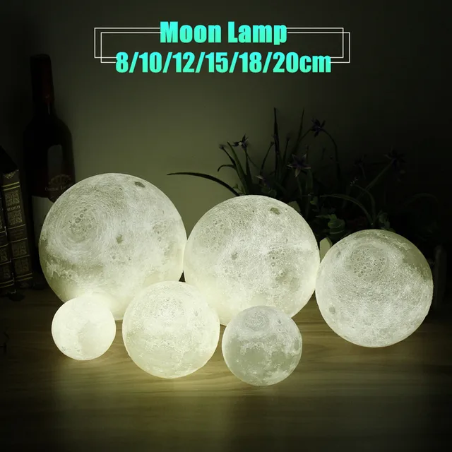 Decorative 3D LED Moon Lamp Night Light