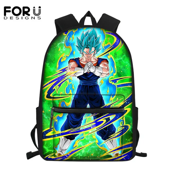 FORUDESIGNS/3 комплекта детский школьный рюкзак Dragon Ball Goku Z Веджета супер сайян принт Детский Рюкзак Школьный для подростков студентов мальчиков - Color: HME1120Z58