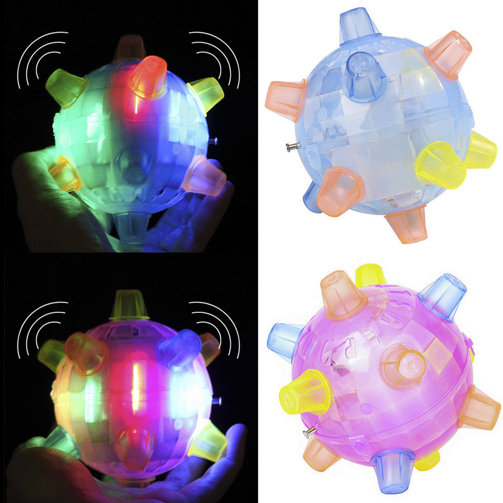 Красочный флэш музыкальный мяч игрушка прыжки активации мяч-кошка собака жевательные электрические игрушки танцевальный мяч подарок