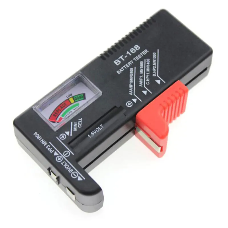 BT-168 AA/AAA/C/D/Универсальный тестер емкости аккумулятора с кнопками 1,5 В до 9 в цифровой тестер емкости батареи для диагностики