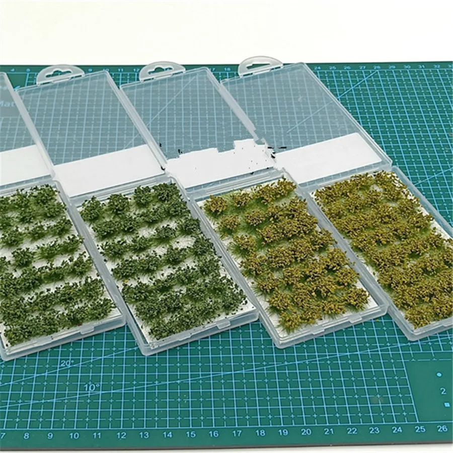 architecture model grass in ho train layout03