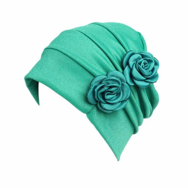 Уникальный хлопок дизайн цветок выпадение волос головной платок, шарф женская шляпа мусульманский Эластичный Тюрбан шляпа капот femme Балаклава капот femme - Цвет: G