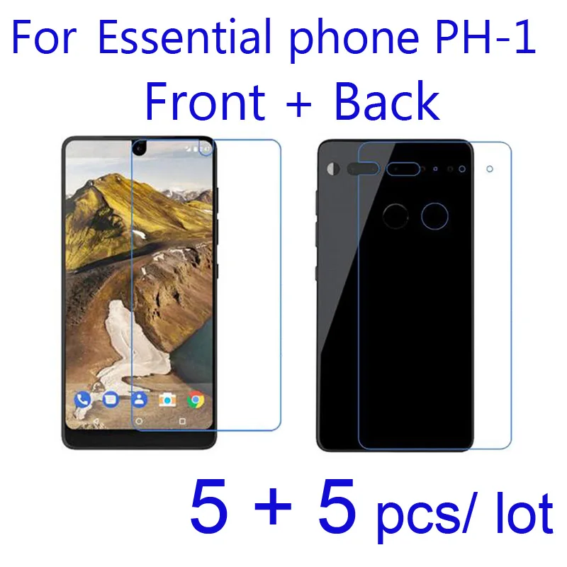 

10pcs/set Soft Clear/Matte/Nano Anti-Explosion Protective Films for Essential Phone PH-1 Ph1 Front + Back Screen Protector Foil