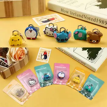 

Mini Cartoon Padlocks Zipper Bag Backpack Handbag Drawer Cabinet Key Lock With key Luggage lock