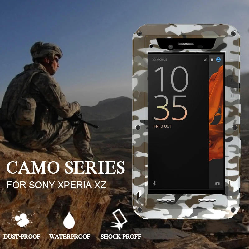 bilder für Für Sony Xperia XZ Fall Luxury Brand Aluminium Abdeckung Fall für Sony Xperia XZ Fall Ursprüngliche Fest Wasserdicht Stoßfest Fall Coque bilder für Für Sony Xperia XZ Fall Luxury Brand Aluminium Abdeckung Fall für Sony Xperia XZ Fall Ursprüngliche Fest Wasserdicht Stoßfest Fall Coque
