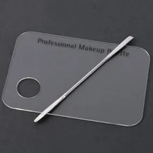 2 шт Для женщин Косметика для ногтей Польский гелевая Тональная основа шпатель палитра маникюрный набор Новое поступление