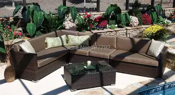 

New Product Luxury Yiwu Outdoor Furniture Poly Rattan Sofa Set