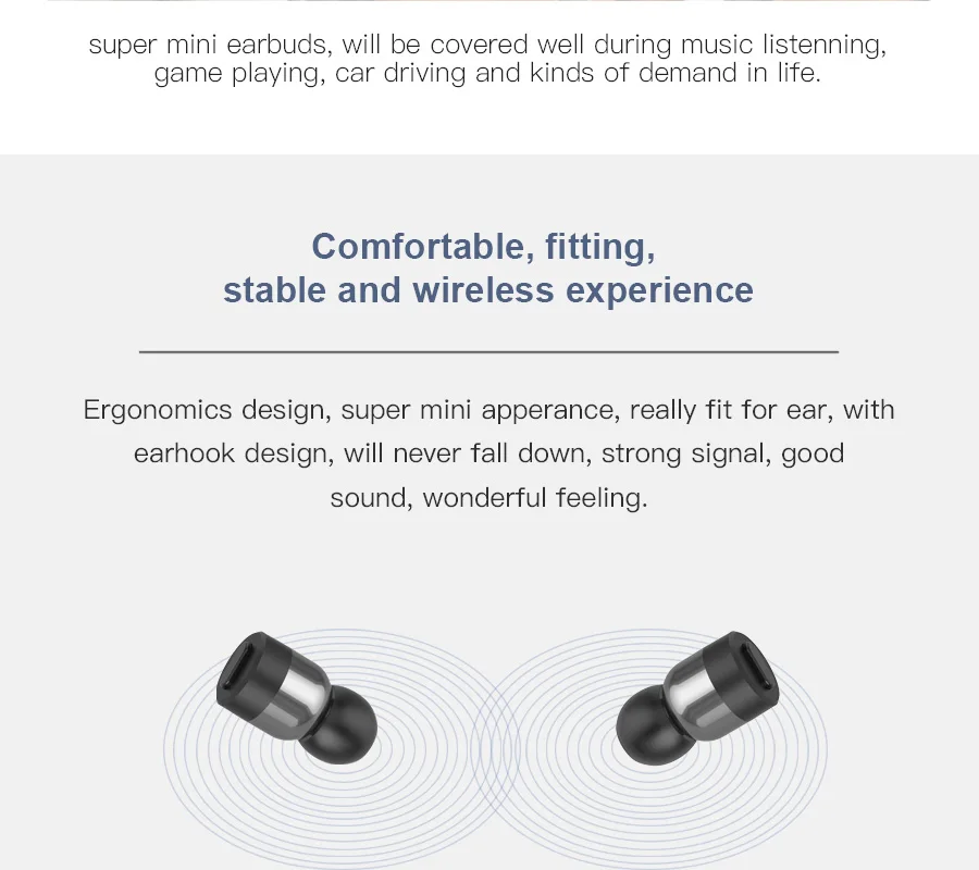 Qriginal Dual TWS Wireless Bluetooth In-ear Stereo Music Headsets IPX4 Invisible Earphone wMic 2000mAh Charging Box Power Bank11