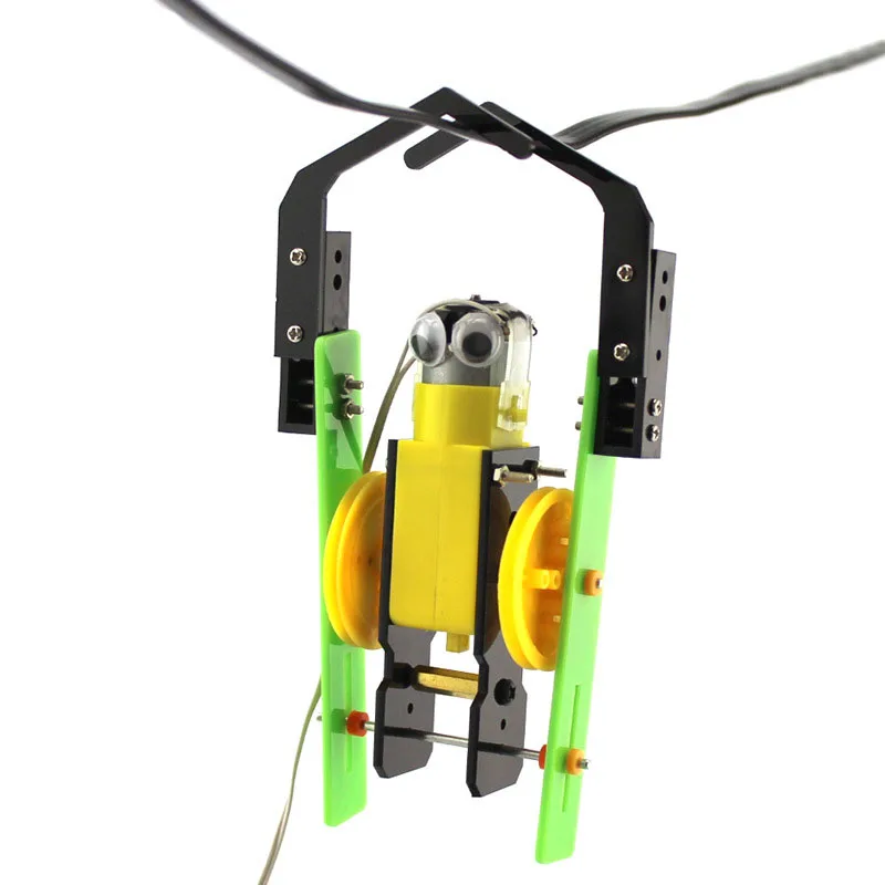 Bricolage fil contrôle escalade Robot jouets faits à la main physique Gizmo blocs de construction Kits énergie solaire assemblé jouet outil d'enseignement