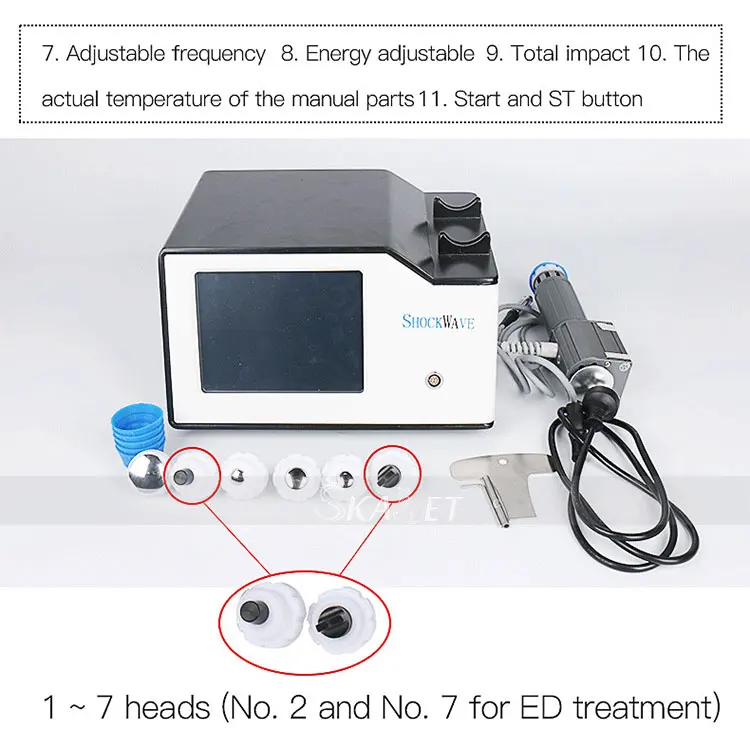 SW7 Pro Mini Plantar Fasciitis ED 1000 ударная волновая терапия для похудения тела удаление жира Shockwave машина для эрекционной дисфункции
