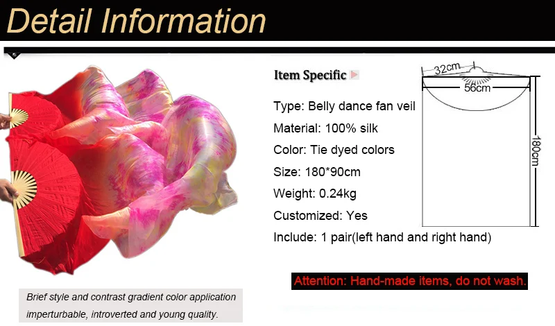 belly dance fan veil pairs