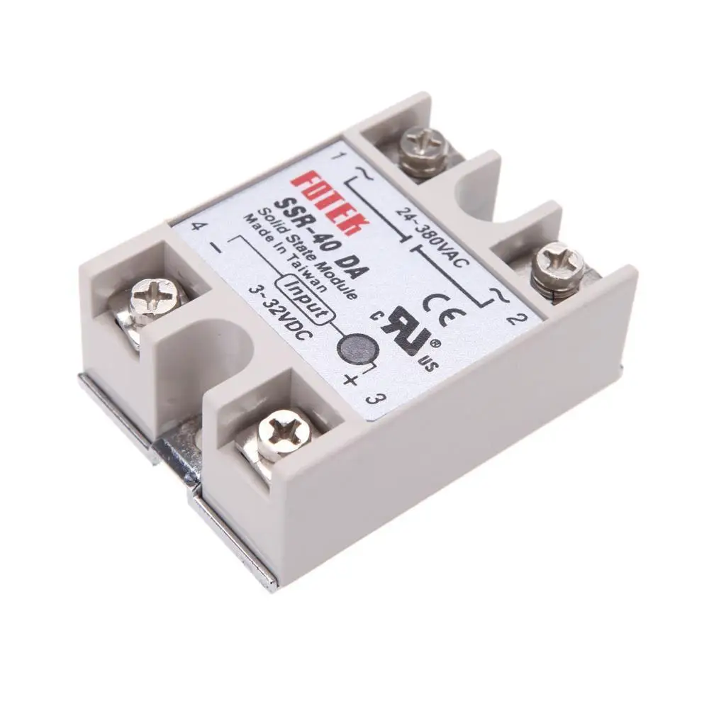 1pc Durable SSR 40 DA Solid State Relay 40A 24 380V For PID Temperature