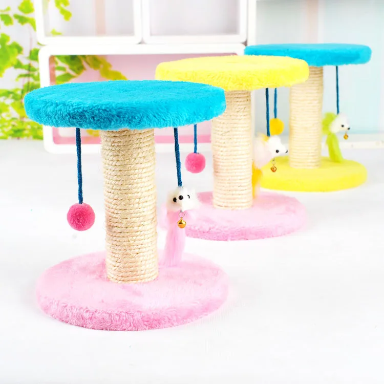 

1PCS Cat Scratching Post Hanging Mouse Play Toy Activity Center Funiture House