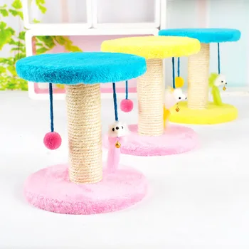 

1PCS Cat Scratching Post Hanging Mouse Play Toy Activity Center Funiture House