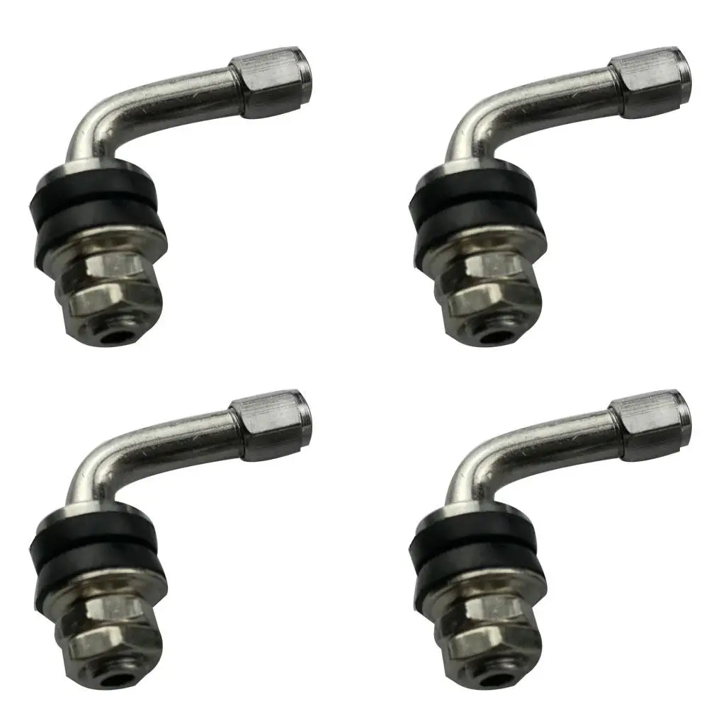 

4Pcs Right Angle Chrome Metal Car Motorcycle Wheel Tire Tyre Valve Stems Bolt