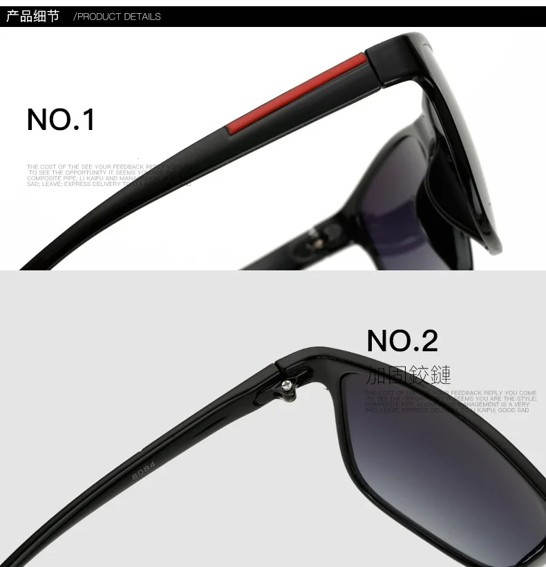 Новые модные мужские солнцезащитные очки для вождения, солнцезащитные очки для мужчин, фирменный дизайн, зеркало высокого качества, мужские очки