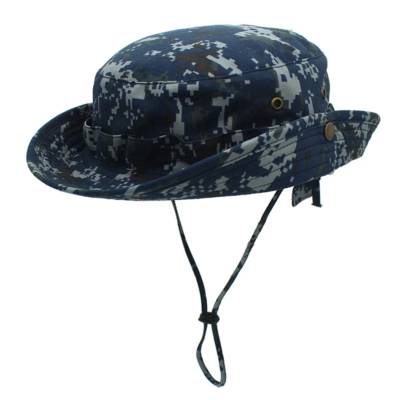 

Connectyle Men Roll up Camo Bucket Hat Sun Protection Outdoor Hunting Hat with Cord