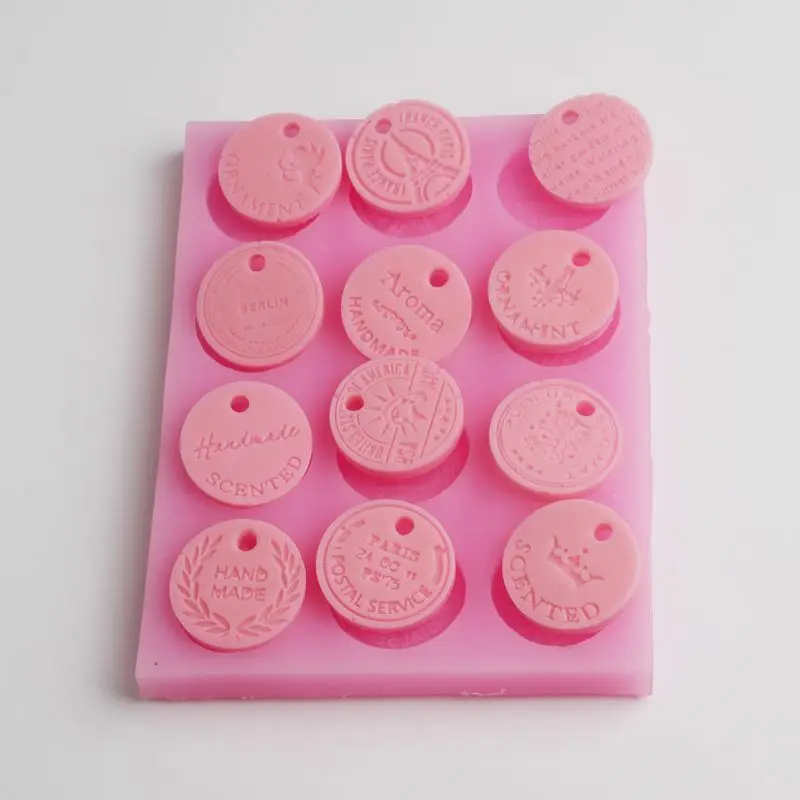 Small Plate sugar Fondant cake Decorating silicone molds chocolate cookie tool Plaster Penant Aromatic Clay Mold