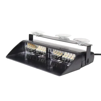 

12V 16 LED S2 Viper Signal Car Truck Windshield Strobe warning light Police LED Flashing emergency Lights Day Running Flash lamp