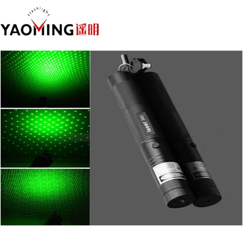 High power green laser pointer burning beam light laser pen flashlight