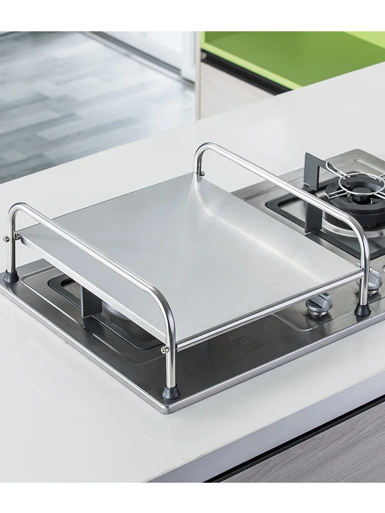  Inox Induction Cooker Shelf Support Table Kitchen Gas Stove Cover Base Multifunctional Stove Holder - 33020979914