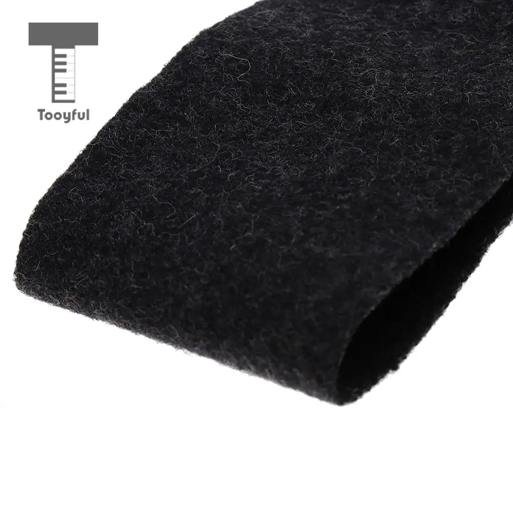 Tooyful Pack of 2 Wool Erhu Silencer Pads Silencing Mats Muffler Erhu Practice Parts Black