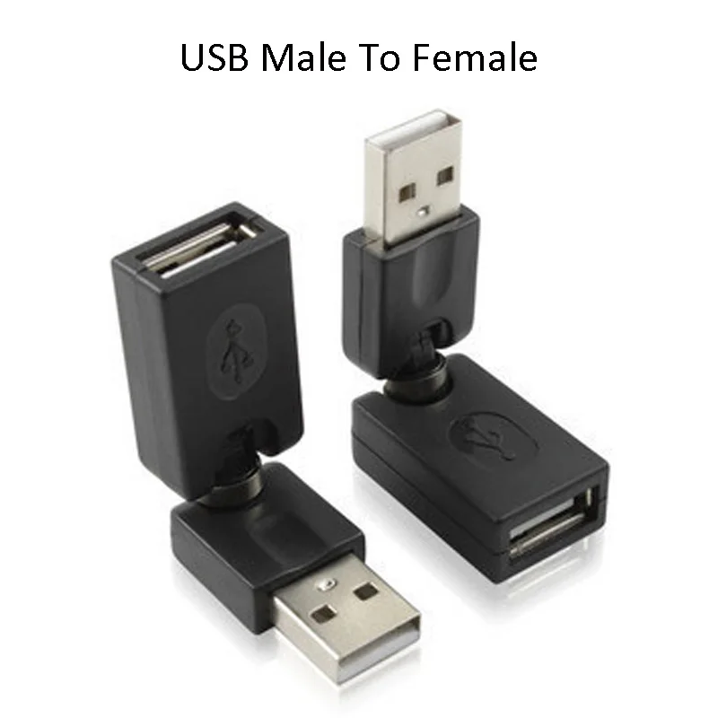 3 шт. вращающийся на 360 градусов Micro USB Mini USB Мужской USB 2,0 Мужской Женский к USB Мужской Женский штекер Адаптер сменный конвертер адаптер - Цвет: USB M To F