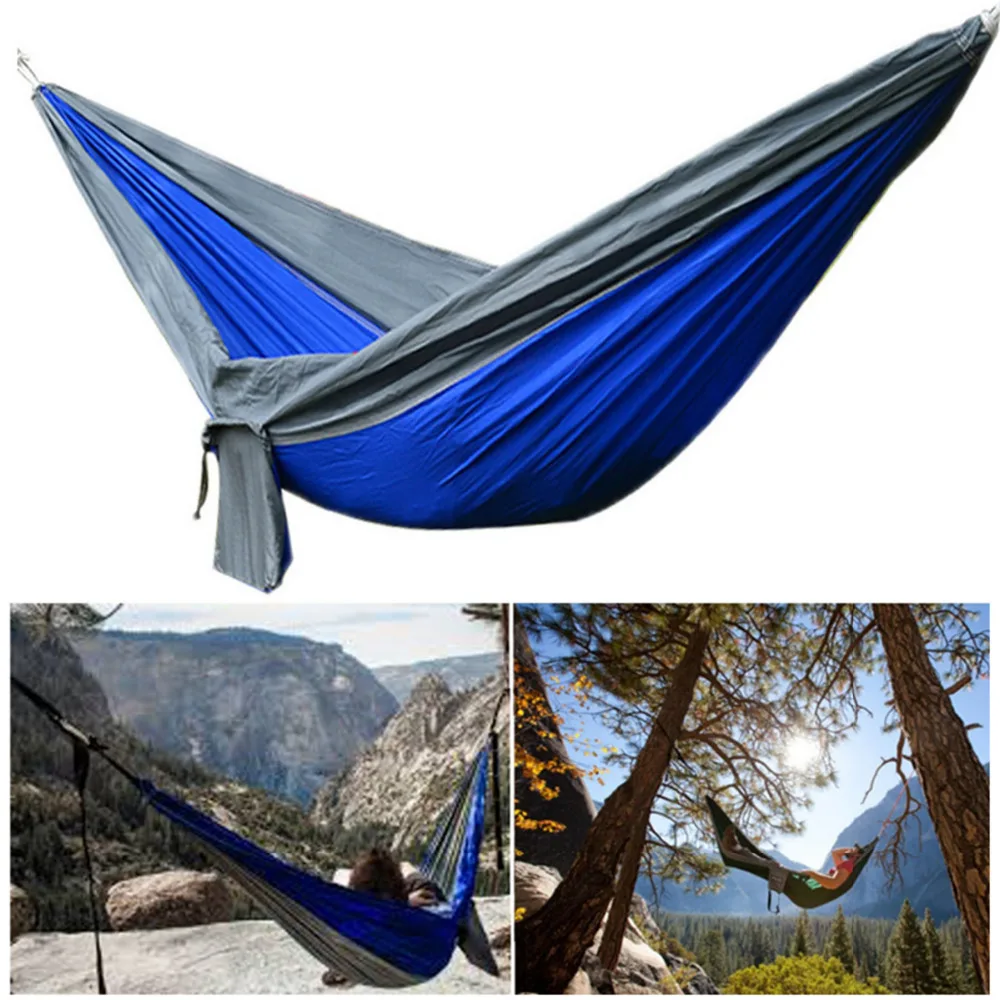 

270x140cm Double Hammock 210T Nylon Swing Bed Max Load 250kg High Quality Upgraded Type