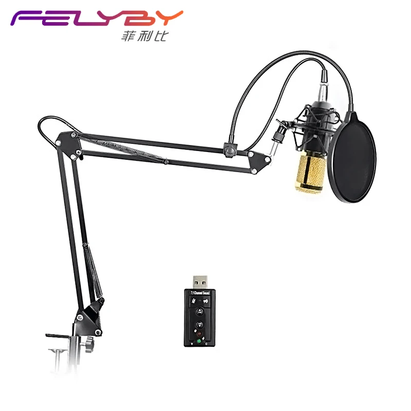 Prix pour 2017BM800 microphone à condensateur studio sound set + microphone coupe-vent fenêtre filtre + pliage support + 7.0 carte son Prix pour 2017BM800 microphone à condensateur studio sound set + microphone coupe-vent fenêtre filtre + pliage support + 7.0 carte son