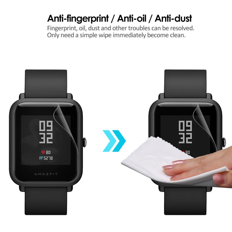 2 шт для Amazfit Bit ультра тонкая защитная пленка для экрана из ТПУ Для Xiaomi Huami Amazfit Bip PACE Lite Youth Smart Watch