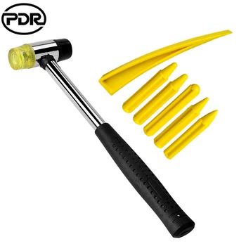 

Rubber Hammer Knock Down Tools with 9pcs headsTap Down Pen Dent Removal Tool Set Dent Repair Tools Hand Tools Set for Hail