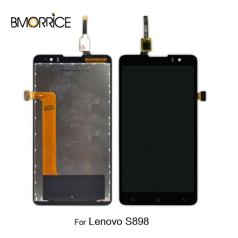 100 протестированный ЖК дисплей для Lenovo S898T S898 с кодирующий преобразователь