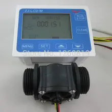 G" расход воды Сенсор метр+ цифровой ЖК-дисплей Дисплей программируемый Количество контроль количества 1-60L/мин