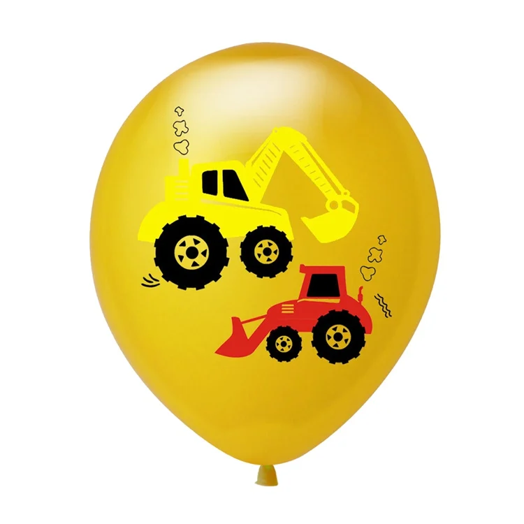 LAPHIL вечеринка в честь Дня Рождения строительный автомобиль латексные воздушные шары для дня рождения баннер бумажные украшения вечерние украшения Дети - Цвет: 2