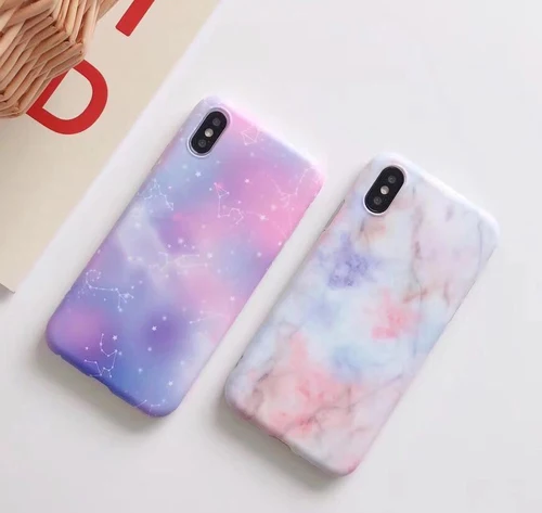 YHCSZ Constellation Marble Soft Full Cover Phone case for iphone 6 6s 7 8 plus X | Мобильные телефоны и аксессуары