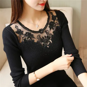 

dress Cultivate morality sweater collar lace embroidery (the price not less than 55) F2039 render unlined upper garment