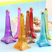Новинка Новинка Zakka цветная Эйфелева башня стеклянная ваза домашнее украшение красочный ваза для домашнего декора