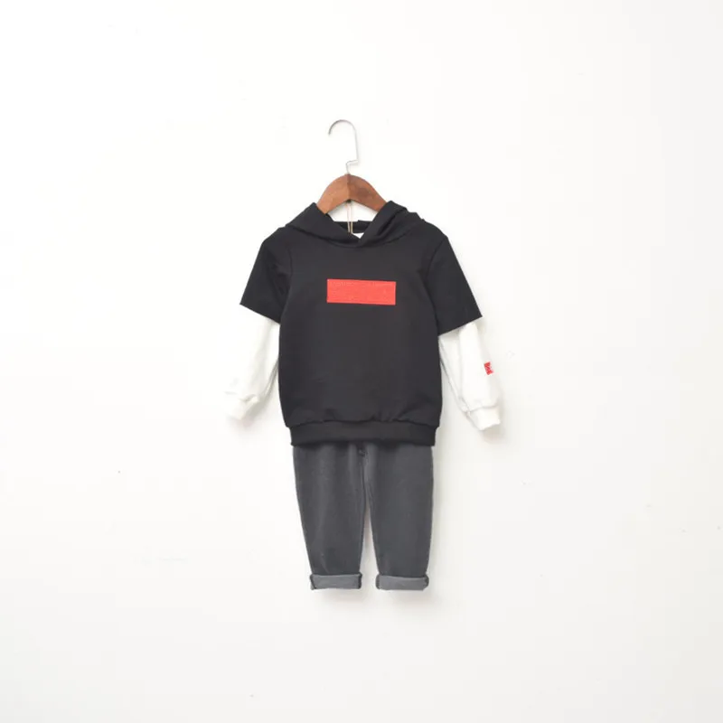 

New Baby Boys Girls Sweatshirts Fashion Letter Pattern Kids Hoodies clothes boys Long Sleeve Shirt 2018 Korean Children Clothing