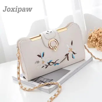 

Women's Bag Female Flower Embroidery Handbag for 2018 New Luxury Shoulder Bag Design Women Messenger Bag Envelope Crossbody Bags