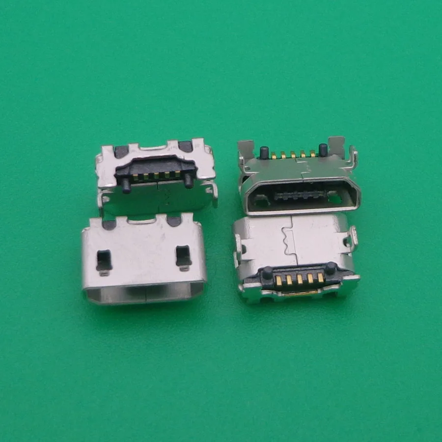 

10-500pc 5pin mini micro usb jack connector charging port socket power plug female for HTC Lenovo ZTE mobile phone tablet pc mid
