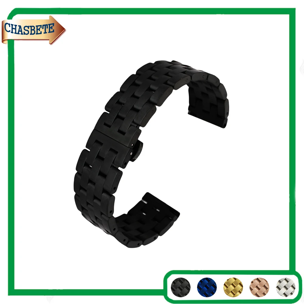 

Stainless Steel Watch Band for Bell Ross 20mm 22mm Metal Strap Quick Release Belt Wrist Loop Bracelet Black Silver Blue Gold