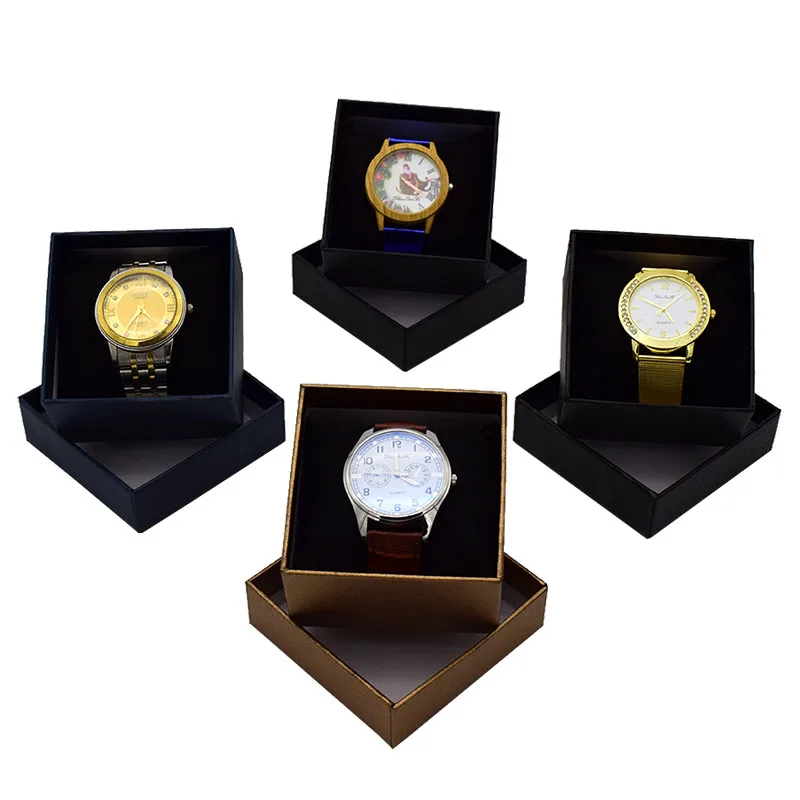 

Paperboard Colorful Watch Box Gift, May Custom Logo Packaging Boxes Watch gift box Watch boite pour montre horloge doosje doosje