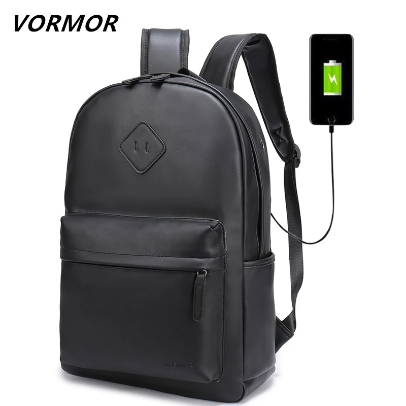 Goedkoop 2018 VORMOR Nieuwe Mannen Rugzak Voor 15.6 inches Laptop Rugzak Grote Capaciteit Stundet Rugzak Casual Stijl Tas Water Repellen