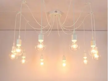 

Modern Nordic Retro Edison Bulb Light Chandelier Vintage Loft Antique Adjustable DIY E27 Art Spider Pendant Lamp Home Lighting