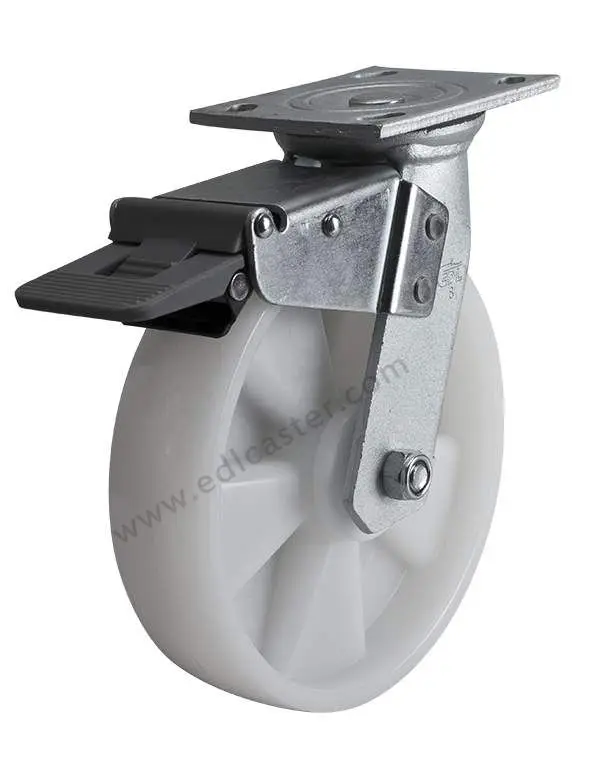 1PC EDL Heavy Duty 8 Inch Casters Wheels 450Kg PA Nylon Wheels Castors