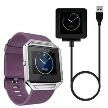 YCYS Weichem Silikon uhrenarmband-armband + Ladegerät Dock Für Fitbit Blaze SmartWatch Lila