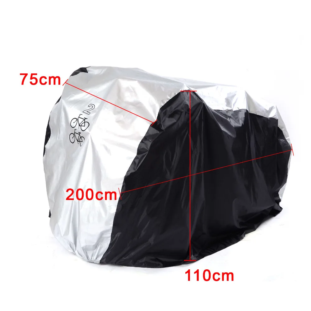 

M 200*75*110 Universal Waterproof Bicycle Bike CoverRain Dust Protector Cycling Accessory Riding Outdoor Sports with Storage Bag
